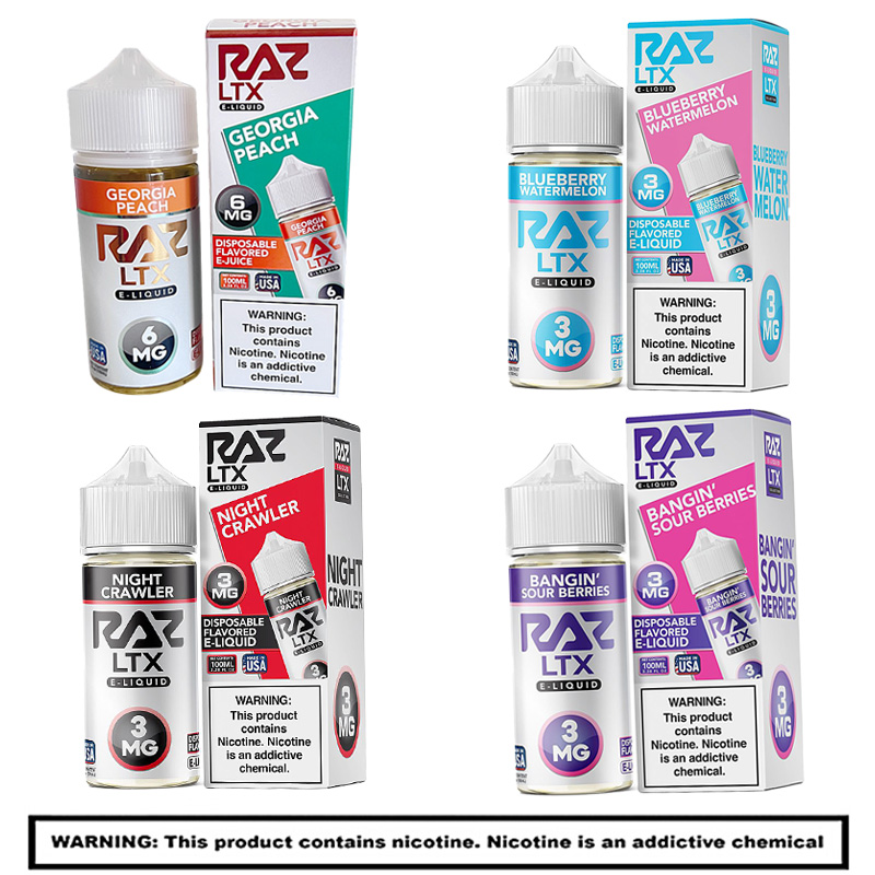 RAZ-LTX E-Liquid Juice 100ml product image